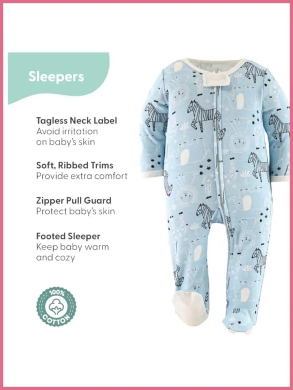 30-Piece Baby Layette Gift Set 100% Cotton Bodysuits Footies Bibs Newborn